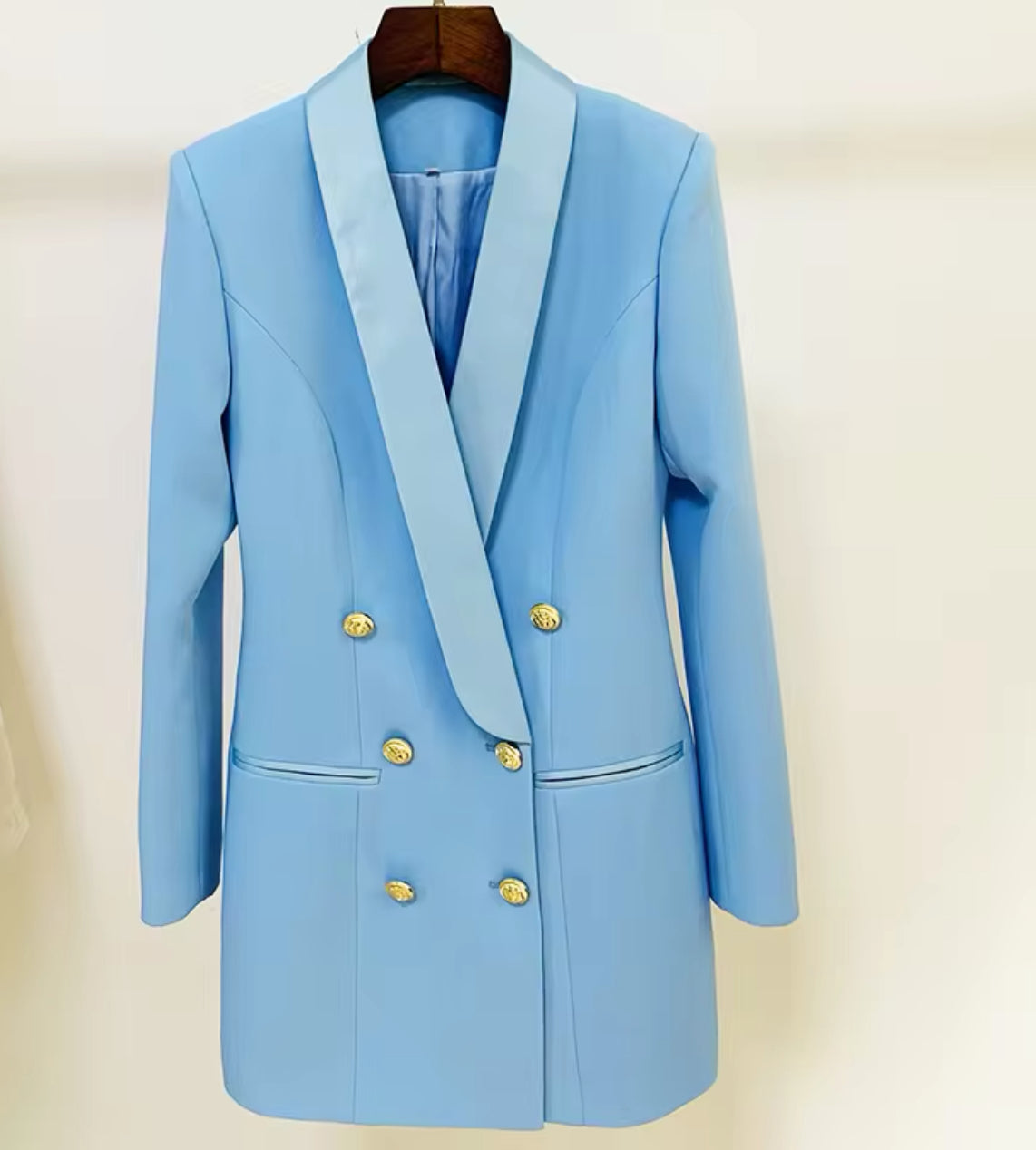Blazer Alongado Azul