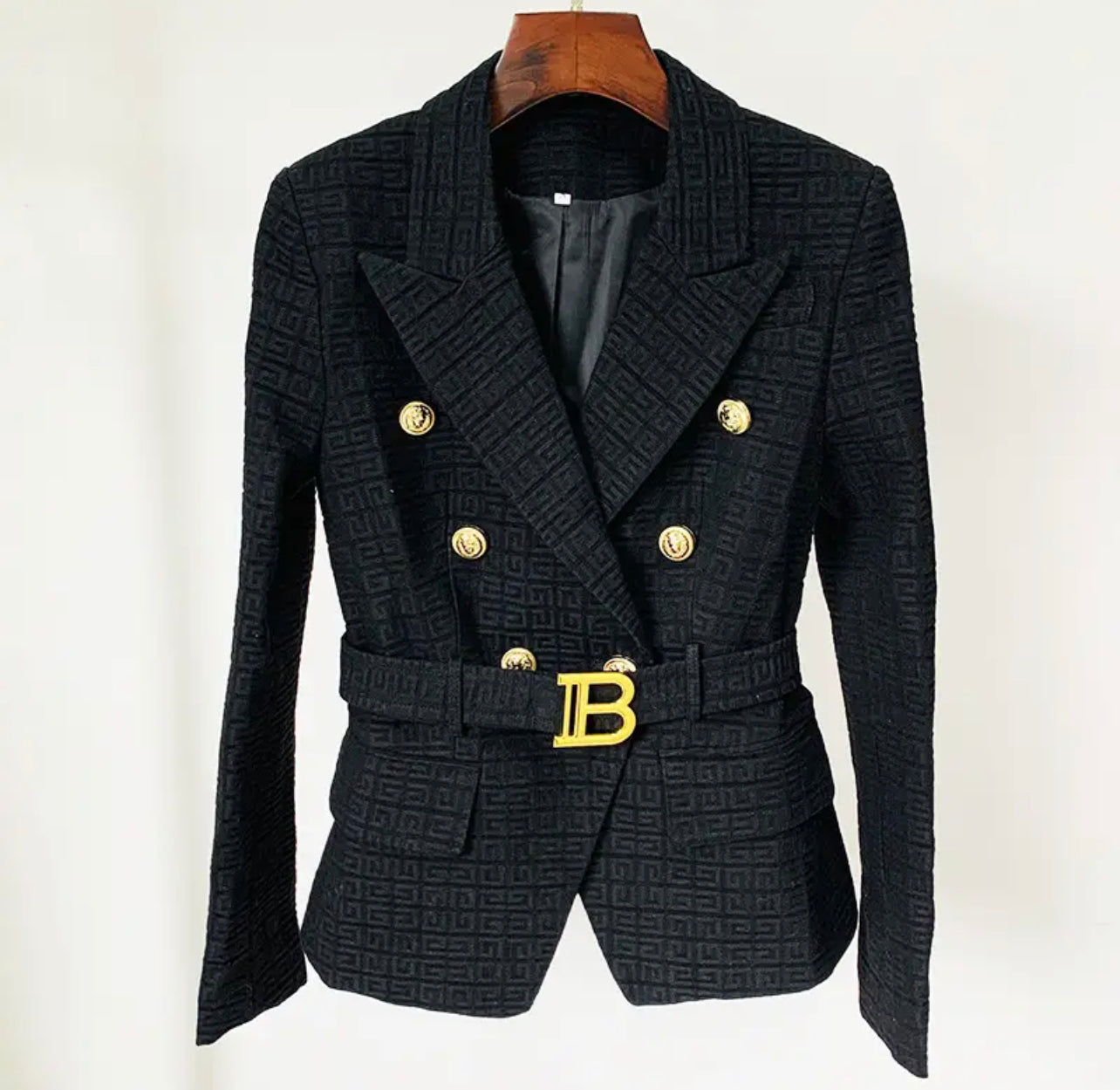 Blazer Texturizarado com Cinto