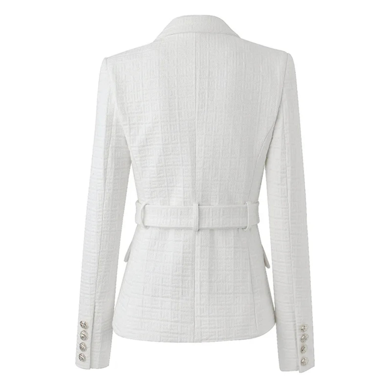 Blazer Texturizarado com Cinto