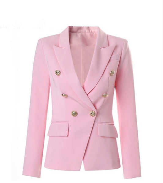 Blazer Alfaiataria Rosa Bebê