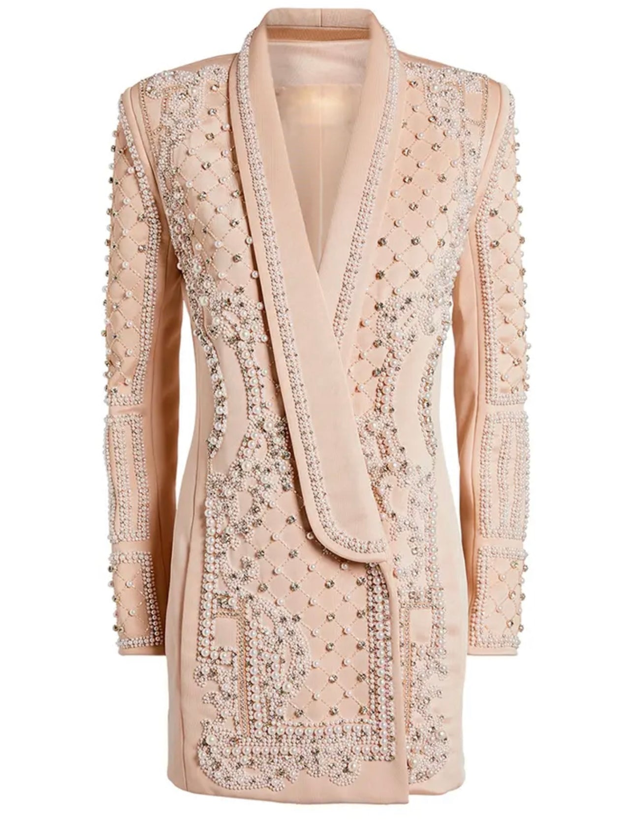 Vestido Blazer Bordado