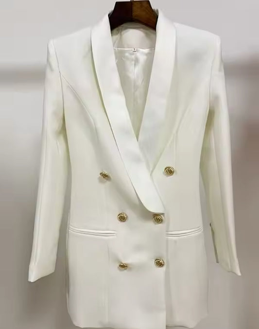 Blazer Alongado Branco