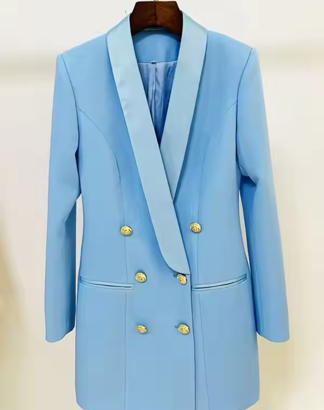 Blazer Alongado Azul