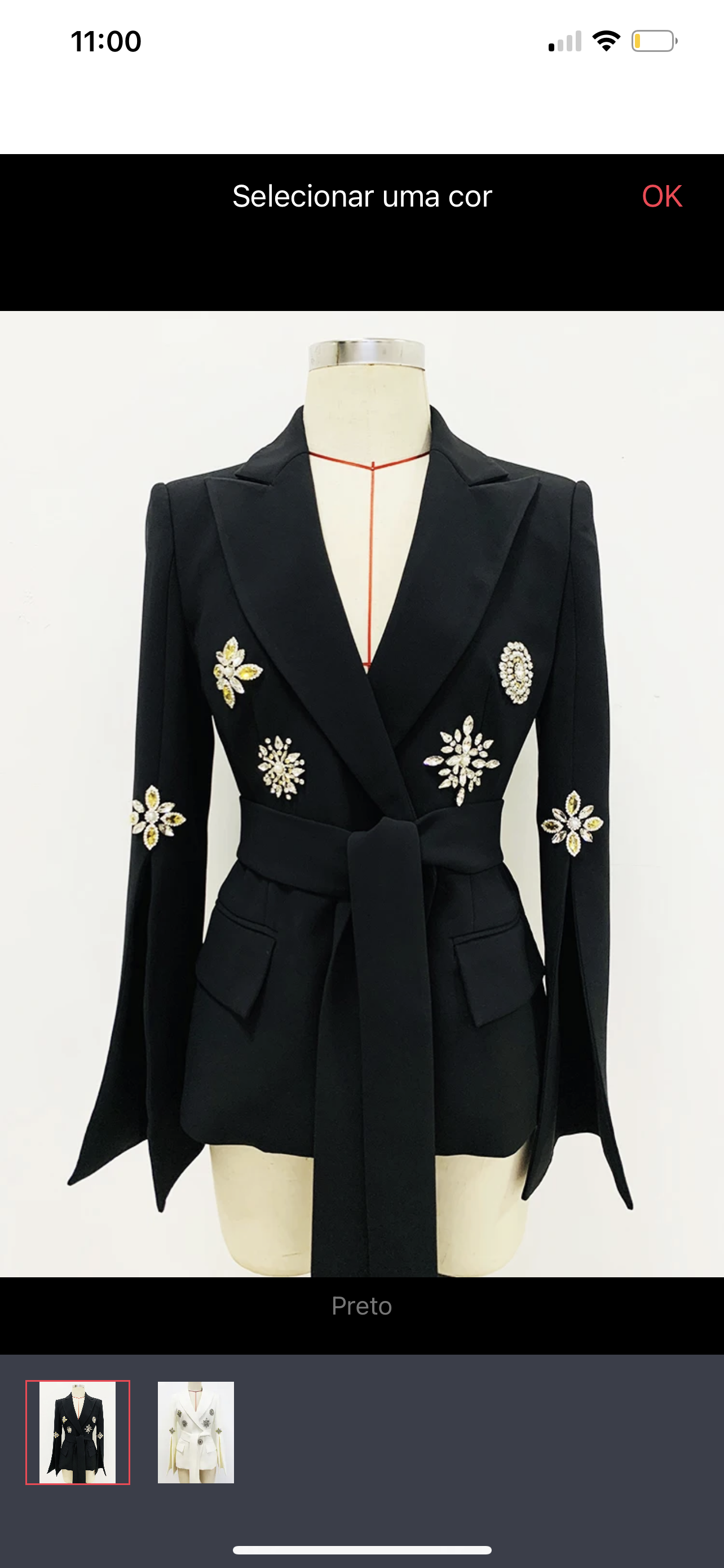 Capa Blazer Bordada