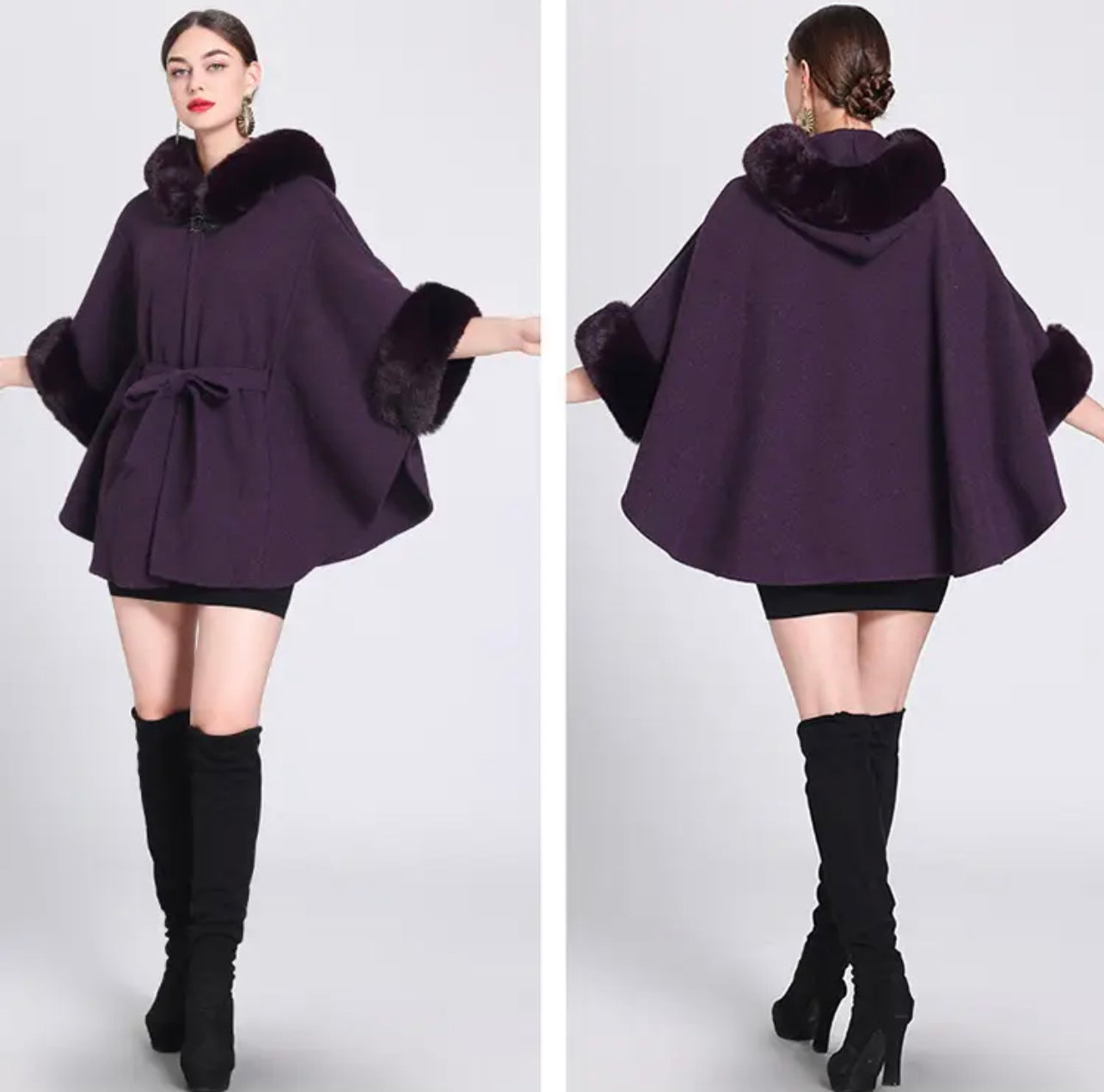 Poncho Capa Details com capuz