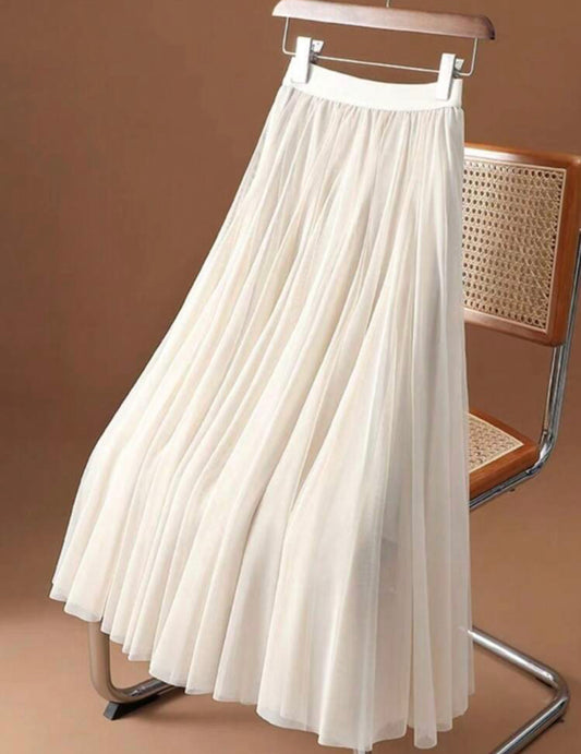 Saia Plissada Tule Italiano